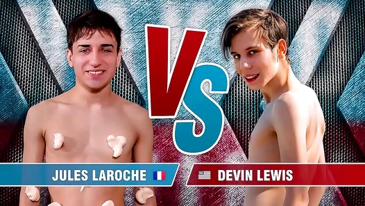 Steamy Showdown: Devin Lewis and Jules Laroche Engage in Dirty Twink Sex Play in Sizzling