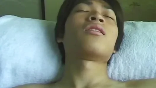 Asian Boys Tight Hole Stretched Wide by Hung Shemale in POV Anal Thrill Ride –