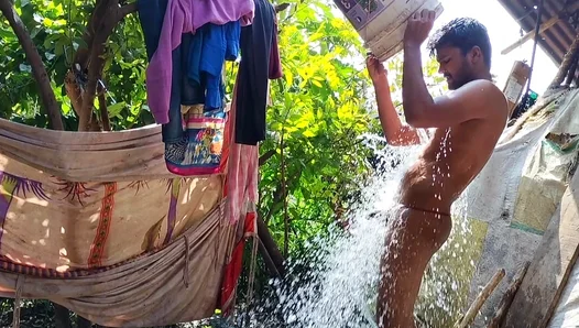 Steamy Showdown: Hung Boy Bends Over, Lost in Pleasures Heat as He Frantically Fucks