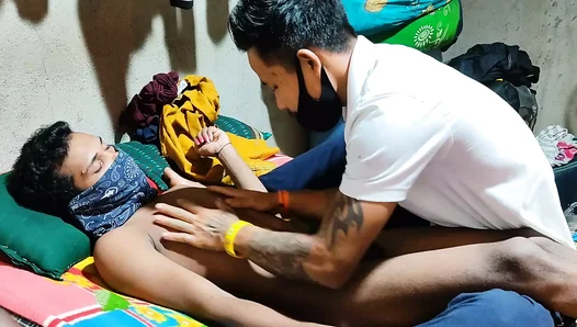 Steamy Indian Threesome: Three College Dudes Engage in Raw, Passionate Dick Play – 18+