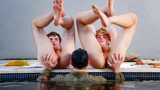 Chore Boys Surprise: Twink Gets Drenched in Hot Cum – 18+