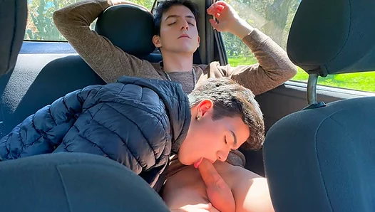 Dylans Steamy Car Ride: Seduced by Tony Elliots Thick Cock in the Backseat – 18+