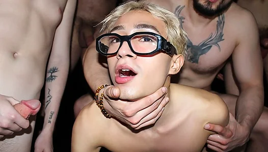 Anders Initiation: Ravished by Donovans Crew in a Thorough Gangbang Session – TinyGays 18+