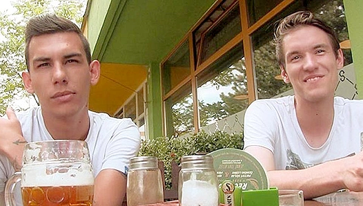 Thirsty Boys Down Cans, Desperate for Hard Dick in Beer-Fueled Gay Threesome – XXXGay