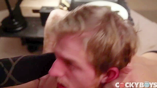 Levi Devours Taytes Thick Meat, Sucks Balls Deep as He Rides That Huge Shaft – CockyBoys