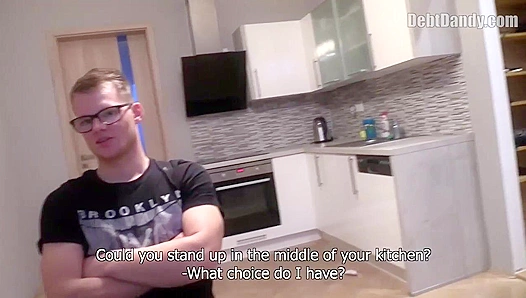 Nerdy Debt Slave Suffers Cock Punishment from His Ruthless Loan Officer Boss