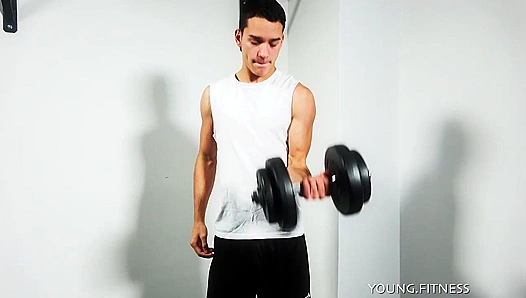 Sculpted Young God Struts His Stuff: Flexing Lean, Ripped Body - EastBoys 18+