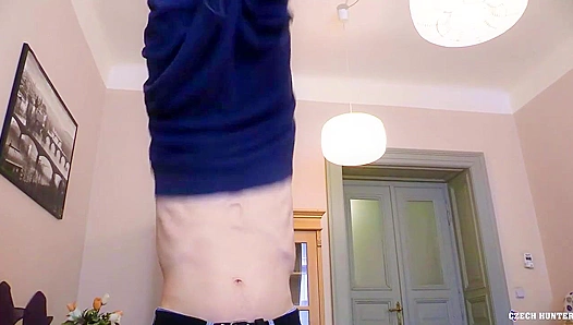 Czech Stallion Finds Heavenly Release with Long Locks Wrapped Around His Taut, Tight Hole