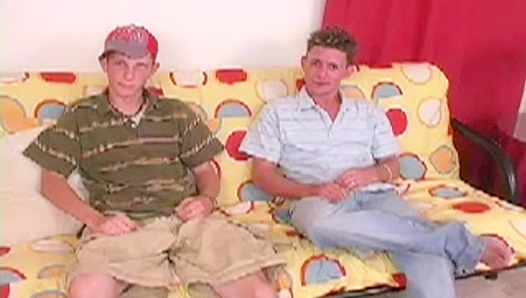 Double Trouble Orgasm: Two Sexy Men Stroke Shoot Their Loads Together –