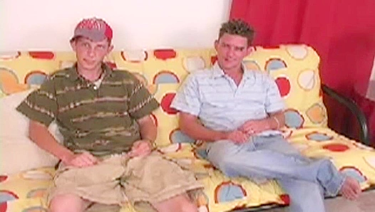 Double Trouble Orgasm: Two Sexy Men Stroke Shoot Their Loads Together –