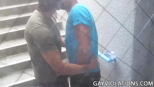 Steamy Outdoor Hookups: Rugged Men Caught in the Act of Passionate Fucking