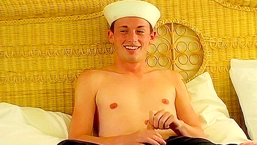 Adorable Sailor Boy Sates Solo Desire with Mischievous Grin – HotGayCast 18+