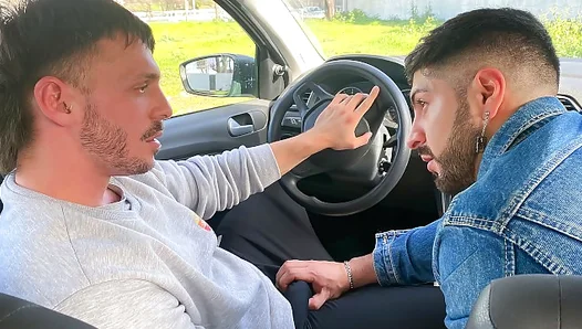 Impromptu Encounter Ignites Desire: Steamy Auto Affair Unfolds When He Forgets His Phone