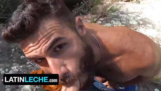 Bearded Latino Stud Devours Strangers Musky Meat in Public – LatinLeche 18+
