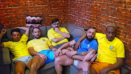 Halftime Showdown: Raging Lust Ignites On-Field Sex Romp for Eager Fans – GaySports 18+
