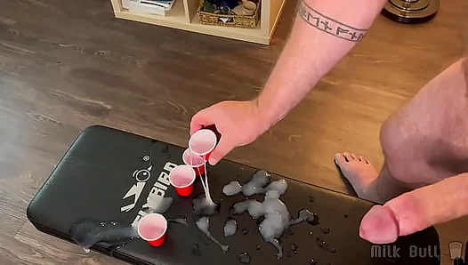 Stepbrothers Shared Orgasmic Frenzy: Dozens of Thick, Ropey Spurts Fill Shot Glasses – 18+