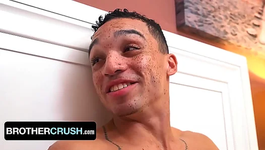Stepbrothers Sizzling Cock-Sling Showdown Ends in a Thirsty, Drooling Deep-Throat –