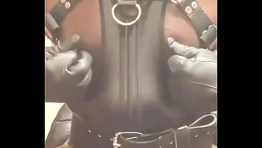 Latex-Wrapped Nipples on Edge: BBC Lurking Close as He Teases Through Shiny Barrier – XXX