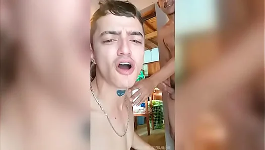 Massive Throbbing Cock Delivers Rough Face Fucking – Extreme Gay Orgasms 18+