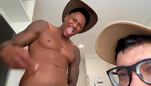 Goiano Swallows Every Thick Inch of John Ricks Black Beast – Raw Interracial Gay Threeway