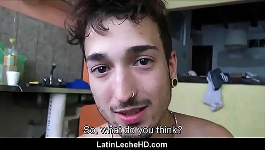 Passionate Cash Encounter: Straight Latino Mans Hidden Desire Unleashed
