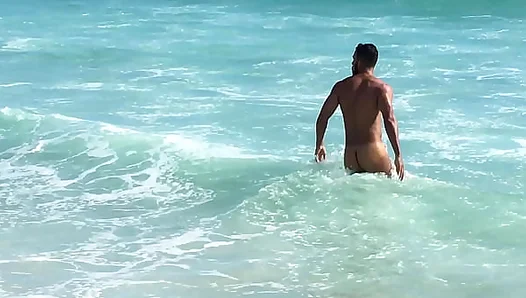 Sizzling Shoreline Seduction: Ripe Nudity and Flirting Fun Amidst Rios Golden Sands – 18+