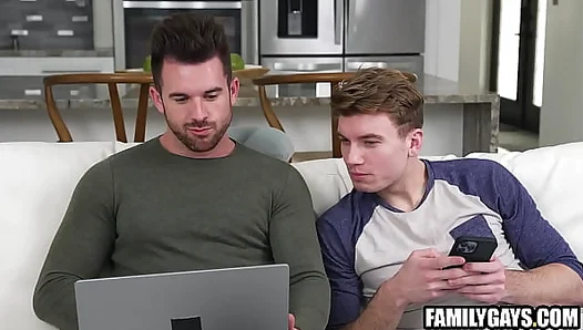 Steamy Family Secrets: Stepbrothers Forbidden Gay Encounter Behind Closed Doors – 18+