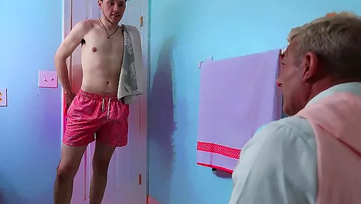 Forbidden Family Lust Ignites as Innocent Teen Meets His Smoking Hot Stepdad for the