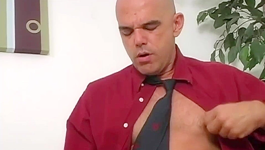 Office Desires Ignited: Mature Man Unleashes Passion on the Sheets