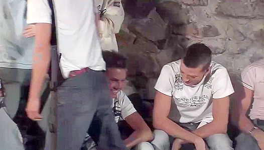 Steamy Homegrown Rendezvous: Hung studs lose control in sweaty, passionate coupling –