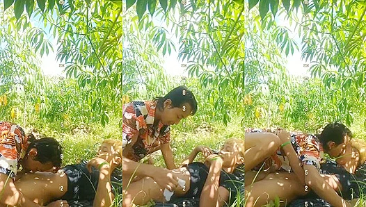 Steamy Summer Lust in the Golden Fields: Sun-Kissed Manhood Ignites Passion