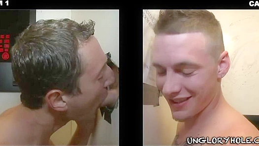 Steamy Glory Hole Thrills: Jock Discovers Intense Pleasure at the Mouth of Muscle