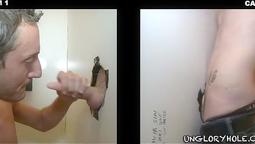Steamy Glory Hole Thrills: Jock Discovers Intense Pleasure at the Mouth of Muscle