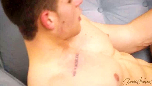 Young Stud Takes It Rough, Aiming for Corbin Fishers Sizzling Load – 18+