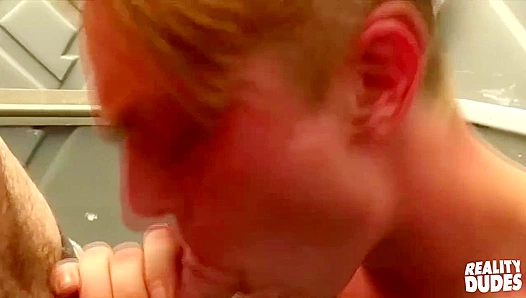 Blonde Cutie Ken Sucks Swallows His Straight-Chasing Crushs Huge Load – POV Gay Sex
