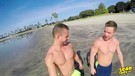 Joshs Outdoor Adventures Ignite Steamy Indoor Passion with Sean Cody