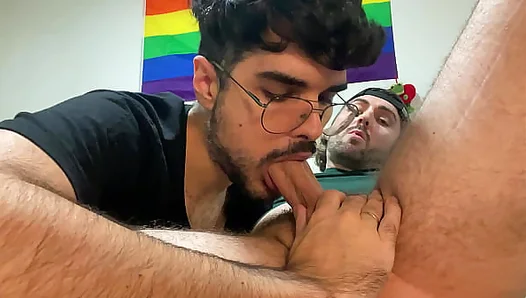Savoring the Flavor of Friendship: Deep-Throating and Milking a Buddys Huge, Oozing Shaft