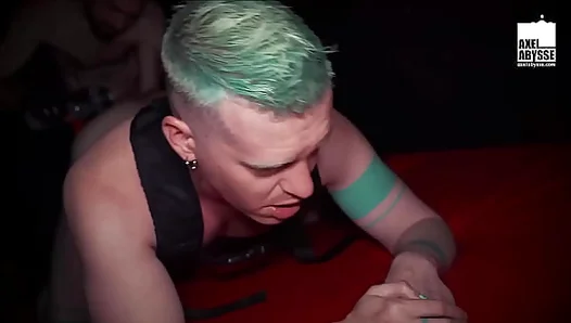 Muscular Axel Abysse Opens Up His Wide Hole For Some Intense Fisting
