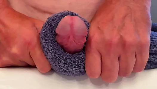 Hands-Free Orgasm: Guys Throbbing Erection Finally Finds Release