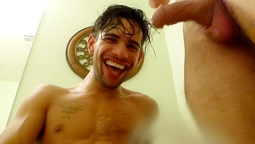 Steamy Sink Session: Hung Stud Rides Boys Face in Bathroom Heat – SteamyEncounters 18+