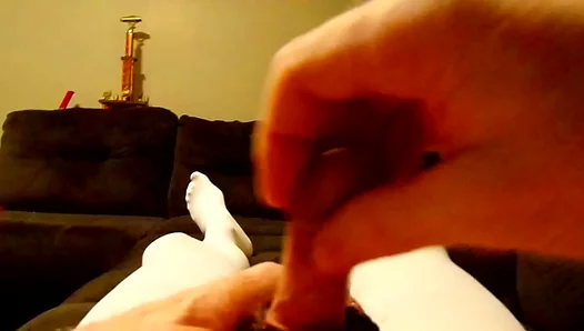Intense Solo Thrust: Alans Searing Handjob Ends in a Leaking, Explosive Cream Pie –