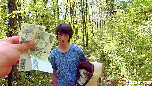 Rough Woodland Encounter: Czech Twinks Wild Oral Ride on a Thick Cock in Natures Grip –