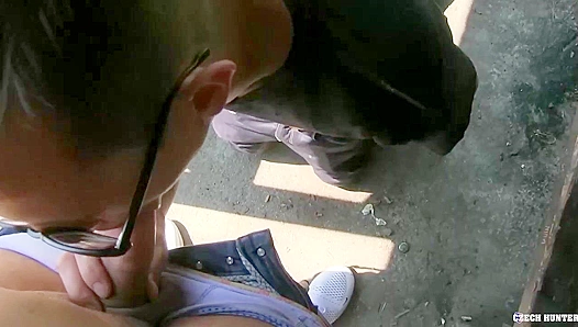 Steamy Forest Threesome: Cute Nerdy Boy Gets Stretched Wide by Hung Outdoor Lovers