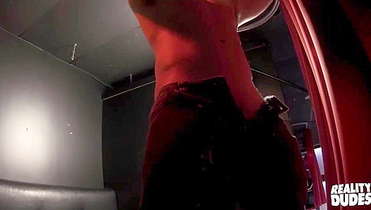 Musclebound Hunk Bares All Teases with Close-Up Solo Action