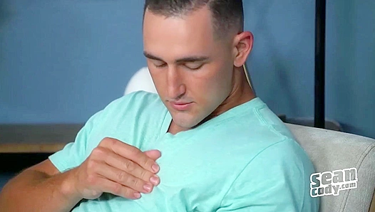 Romeos Lean Build Moves Silky Smooth as He Strokes His Long, Rigid Erection