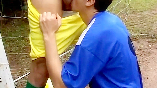 Soccer Studs Unleash Lust: Brawny Twinks Engage in Raw Off-Field Hookups