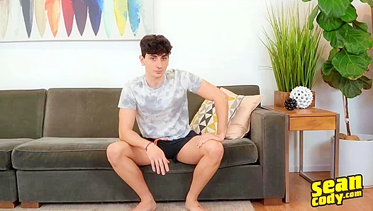 Alessandros Luscious Locks Ensnared by Sean Cody as He Swallows a Massive Cumload – 18+