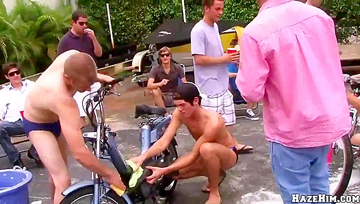 Hazed and Confused: Brotherhood Initiation Descends into Raw Gay Sex – 18+