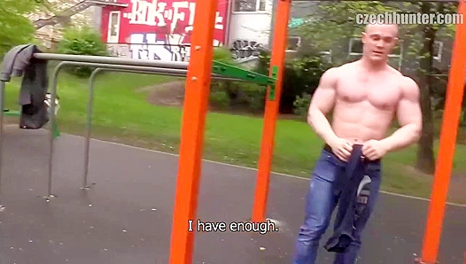 Czech Hunters Beefy Stud Dominates, Riding Thick Cock in Intense POV Fuck