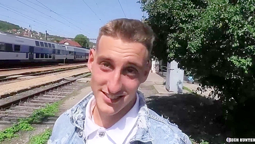 Blonde Czech Lad Roughly Pounded Outside: Explicit POV Outdoor Threesome – XXXGay
